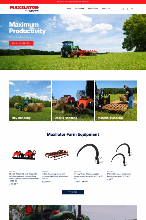 Maxilator-Equipment Homepage 1440px
