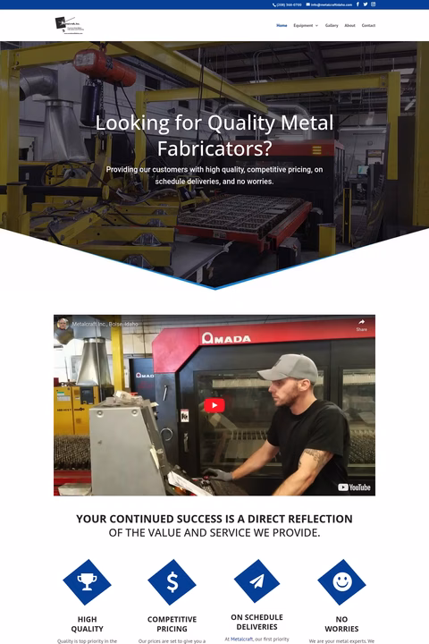 Metalcraft Homepage 1440px