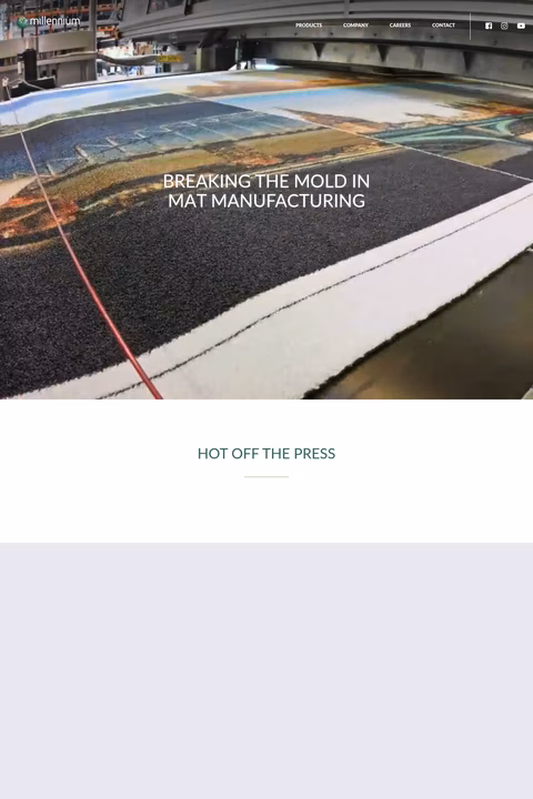 Millennium-Mat-Company Homepage 1440px