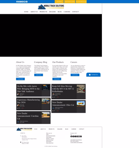 Mobile-Track-Solutions Homepage 1440px