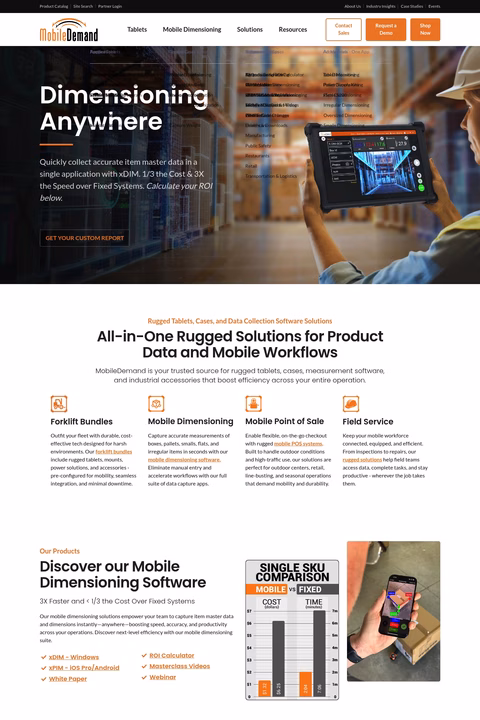 Mobiledemand Homepage 1440px