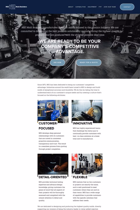 Msi-Mold-Builders Homepage 1440px