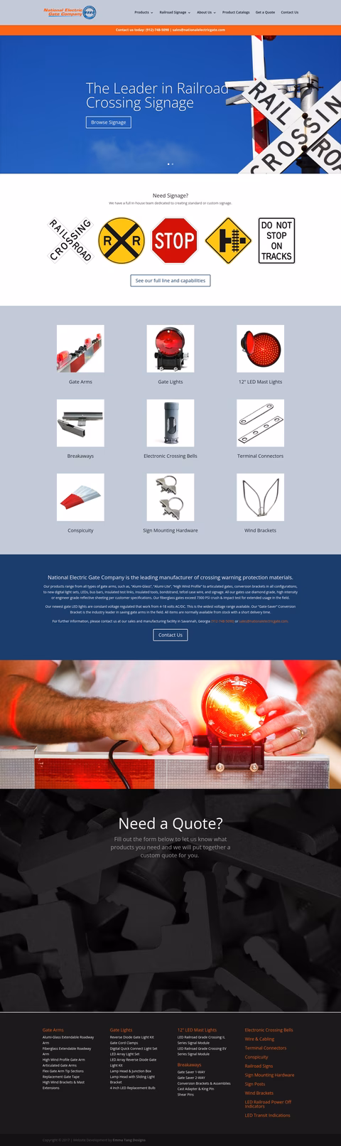National-Electric-Gate-Company Homepage 1440px