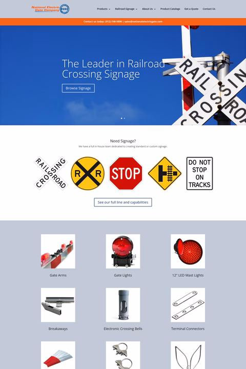 National-Electric-Gate-Company Homepage 1440px