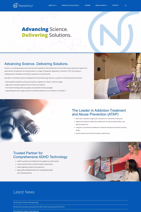 Noramco Homepage 1440px