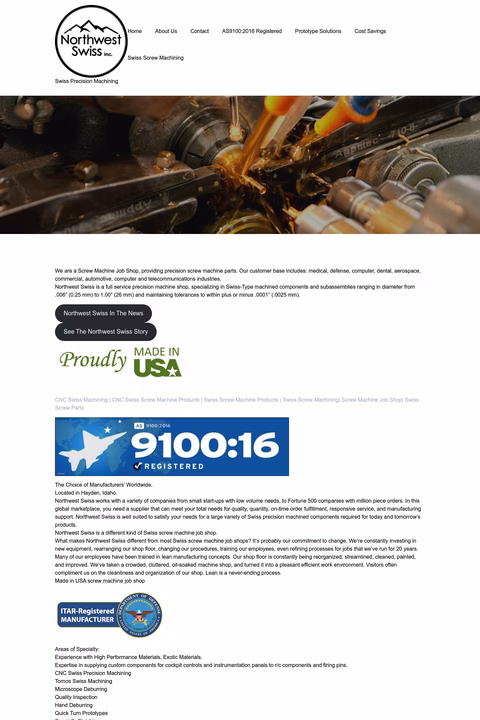 Northwest-Swiss Homepage 1440px