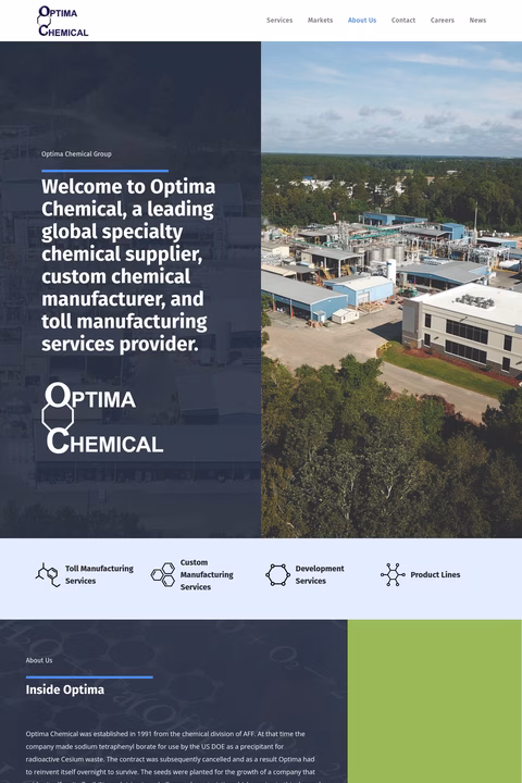 Optima-Chemical Homepage 1440px