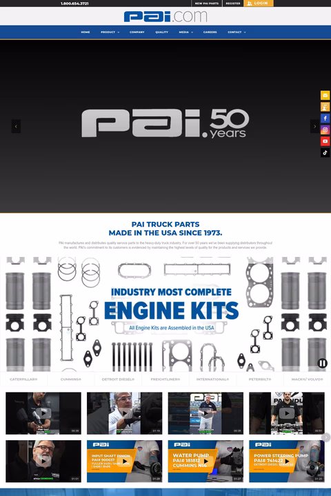 Pai-Industries Homepage 1440px