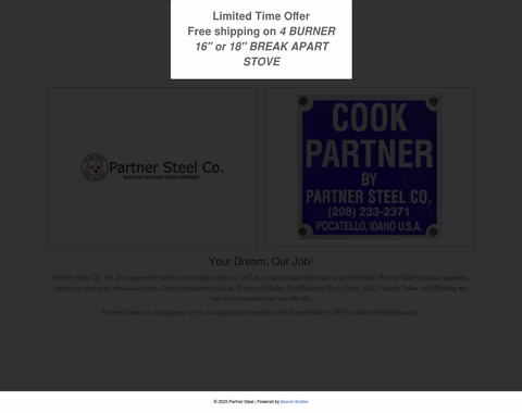 Partner-Steel-Company Homepage 1440px