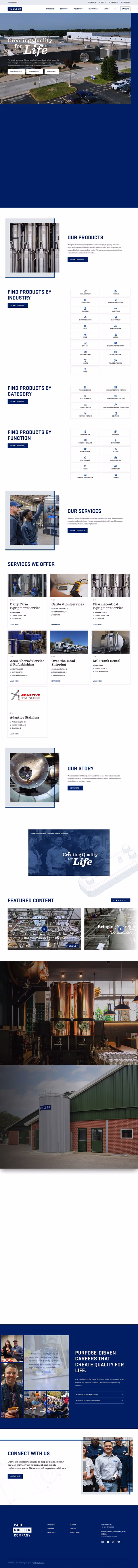 Paul-Mueller-Company Homepage 1440px