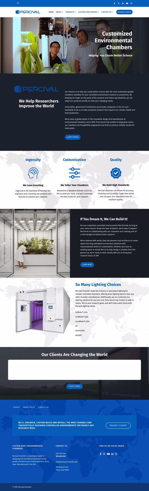 Percival-Scientific Homepage 1440px
