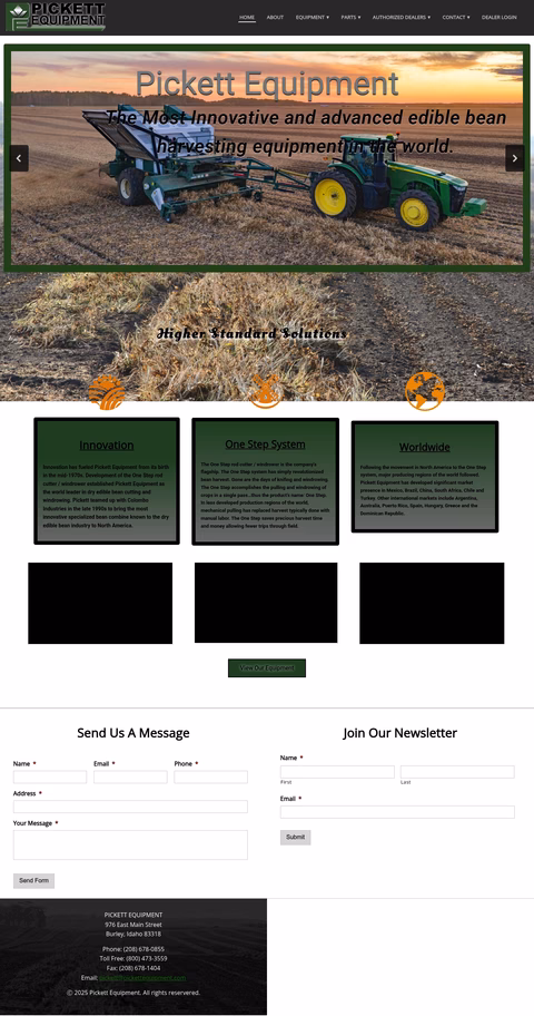 Pickett-Equipment Homepage 1440px