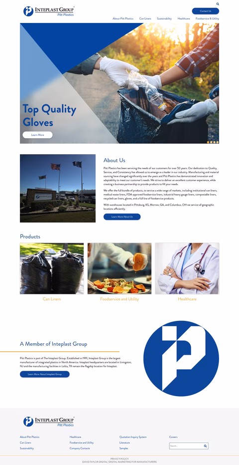 Pitt-Plastics Homepage 1440px