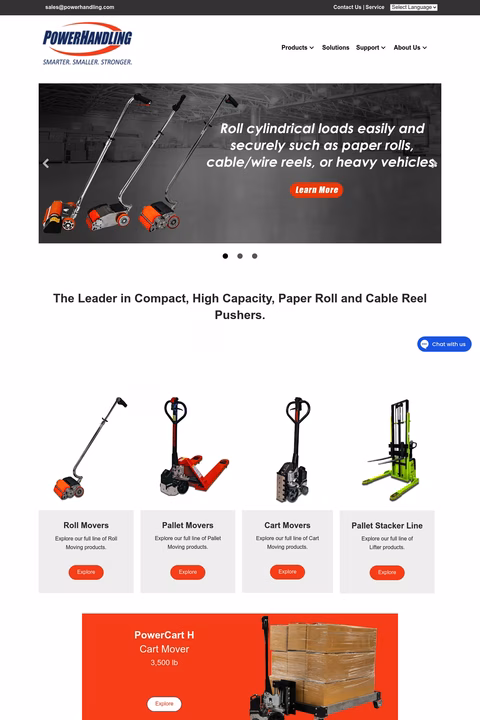 Powerhandling Homepage 1440px