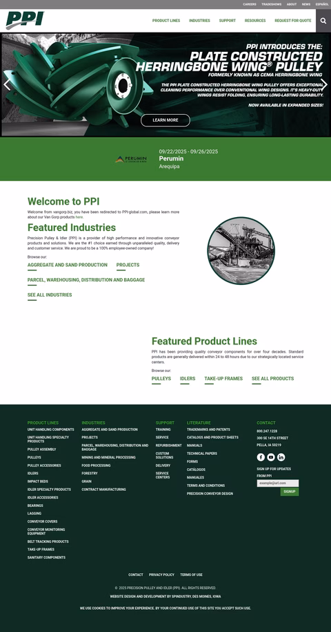 Precision-Pulley-Idler Homepage 1440px