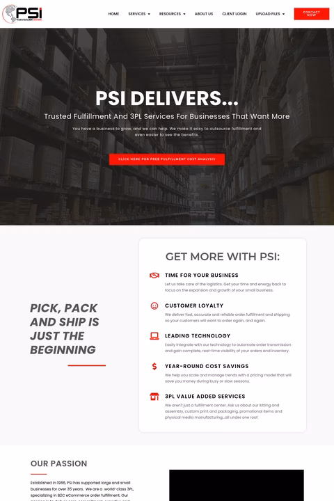 Psi-Media-Fulfillment-Solutions Homepage 1440px