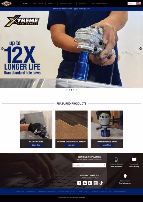 Qep-Company Homepage 1440px