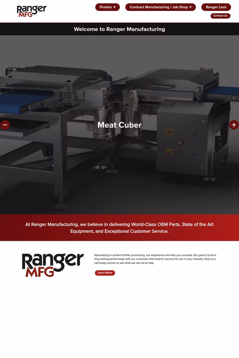 Ranger-Manufacturing Homepage 1440px
