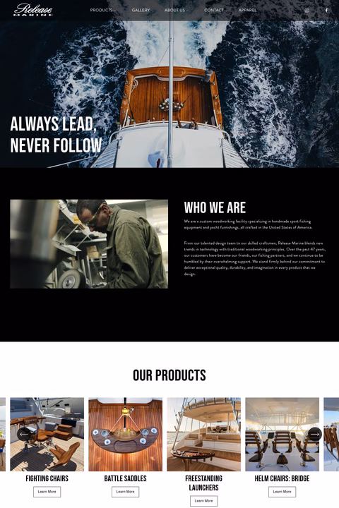 Release-Marine Homepage 1440px