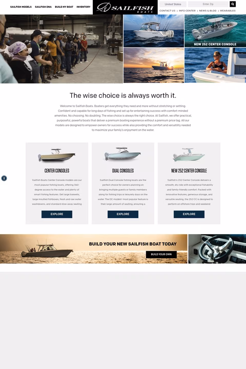 Sailfish-Boats Homepage 1440px