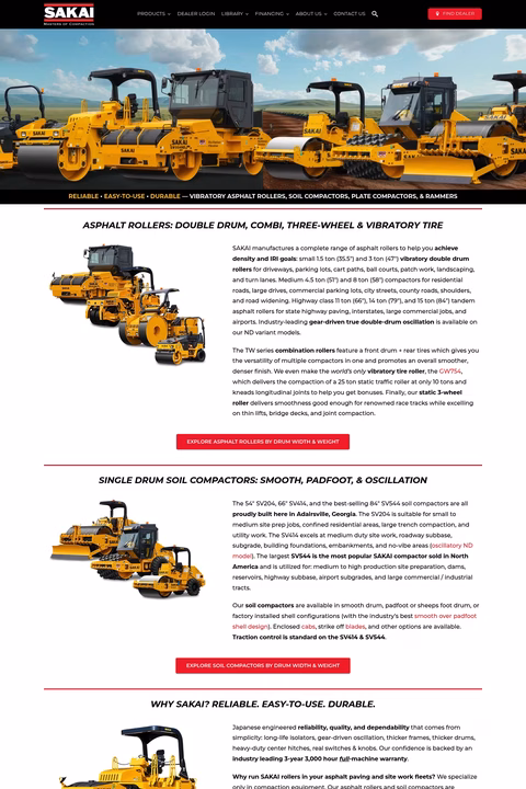 Sakai-America Homepage 1440px