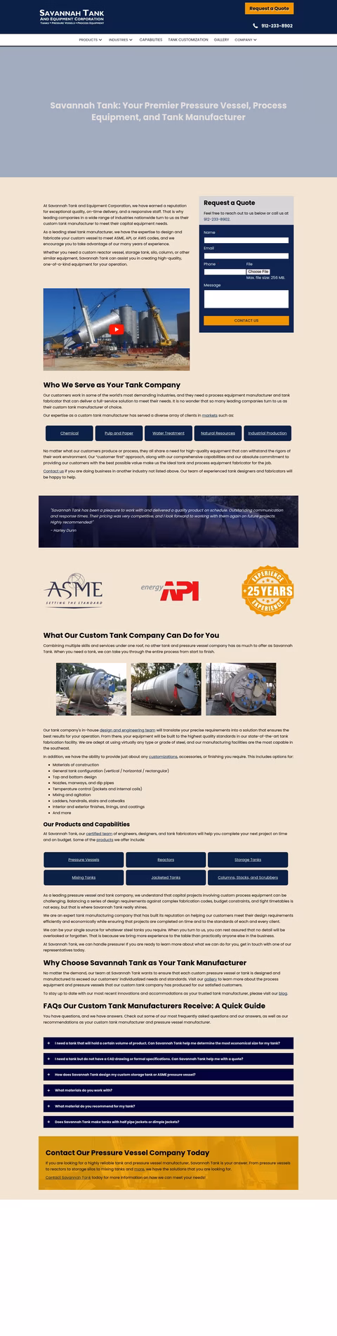 Savannah-Tank-And-Equipment Homepage 1440px