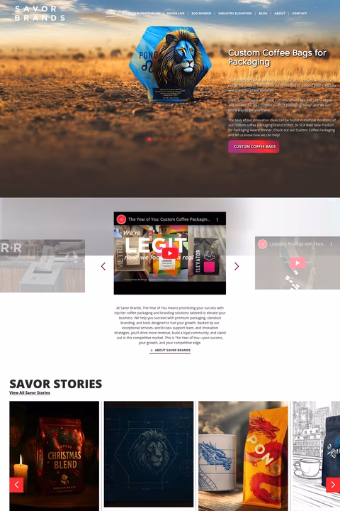 Savor-Brands Homepage 1440px