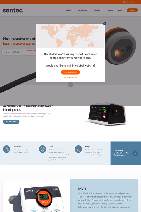 Sentec Homepage 1440px