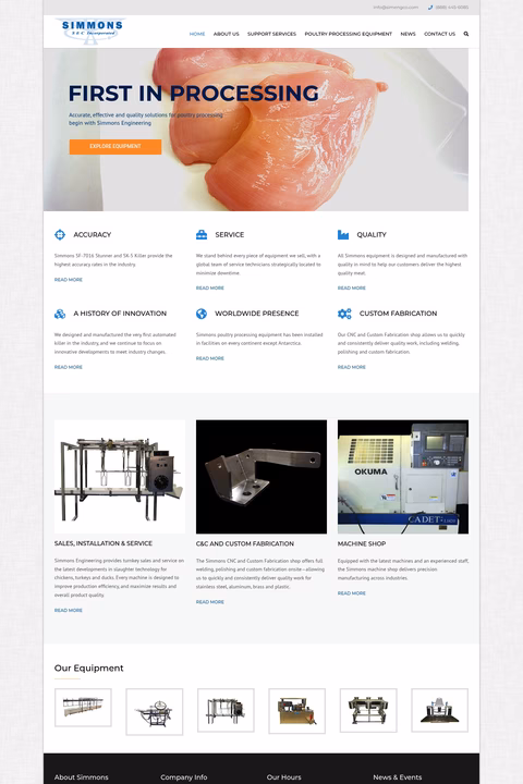 Simmons-Engineering-Company Homepage 1440px