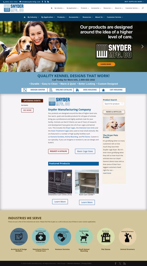 Snyder-Manufacturing Homepage 1440px