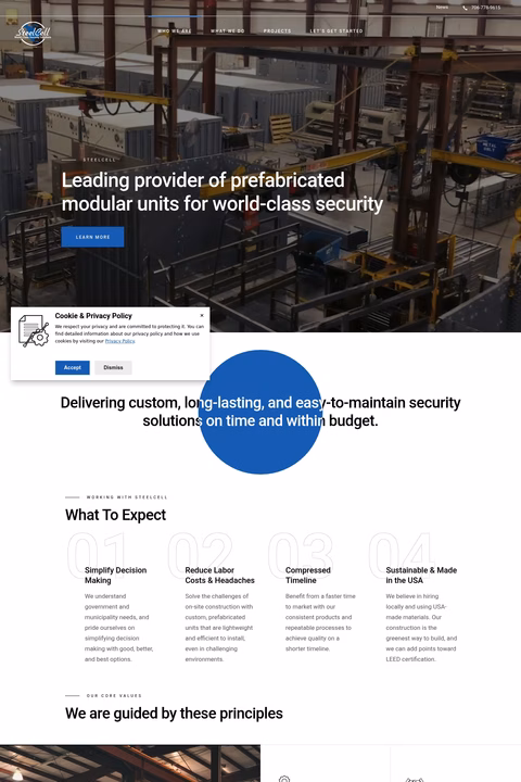 Steelcell Homepage 1440px