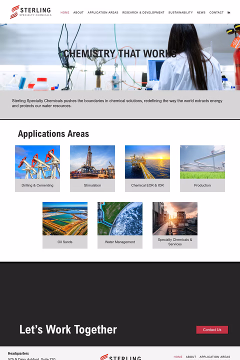 Sterling-Specialty-Chemicals Homepage 1440px