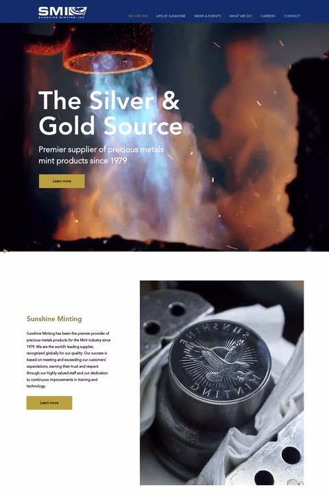 Sunshine-Minting Homepage 1440px