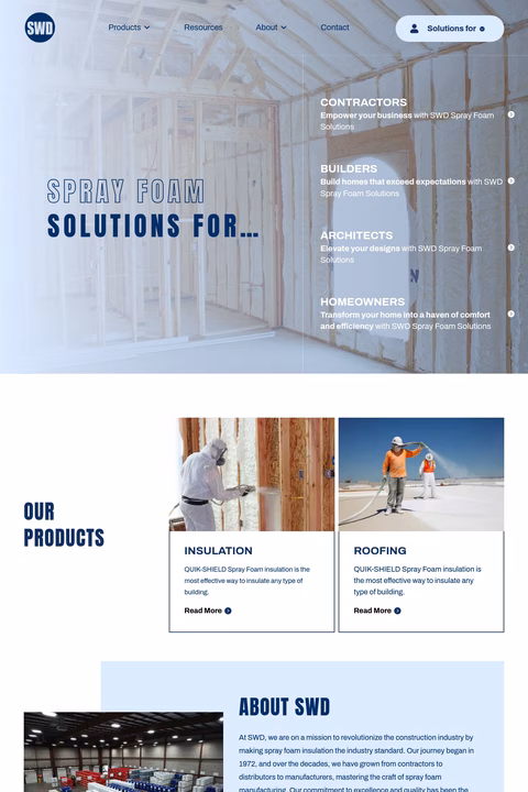 Swd-Urethane Homepage 1440px