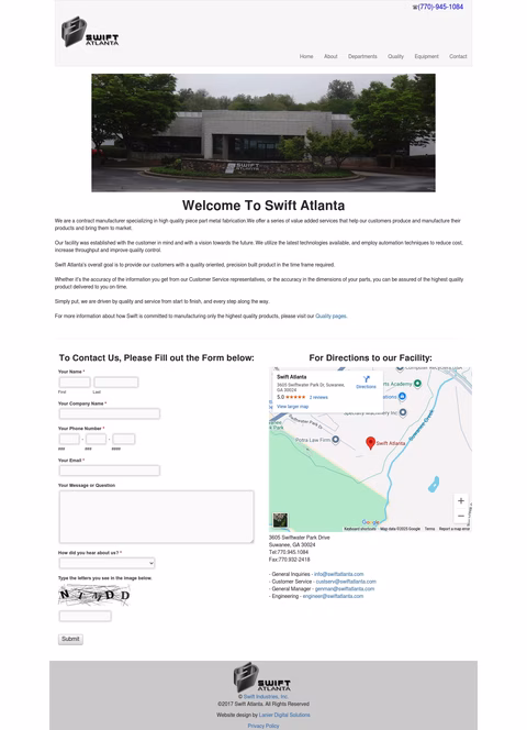 Swift-Atlanta Homepage 1440px