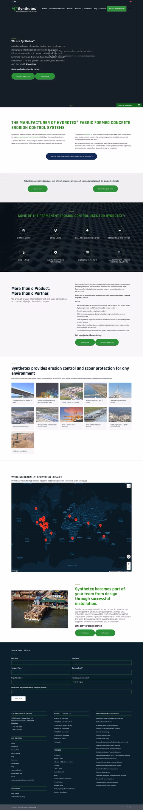 Synthetex Homepage 1440px