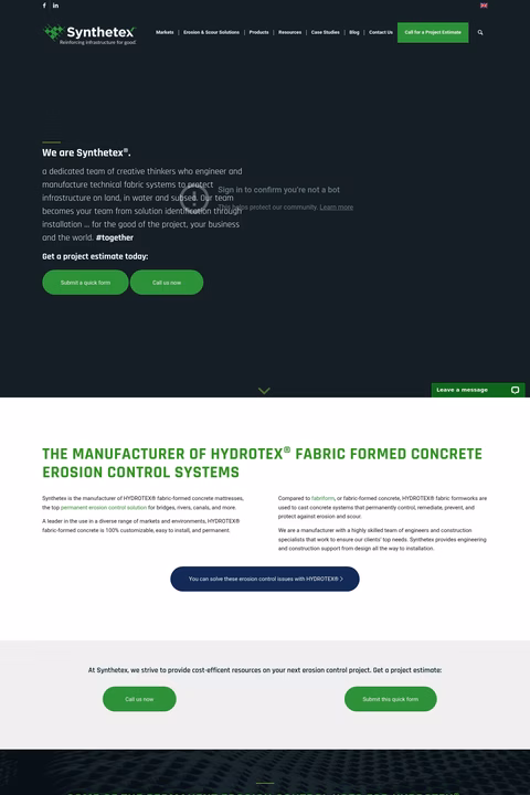 Synthetex Homepage 1440px