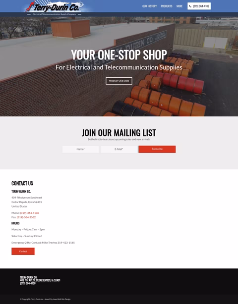 Terry-Durin-Company Homepage 1440px