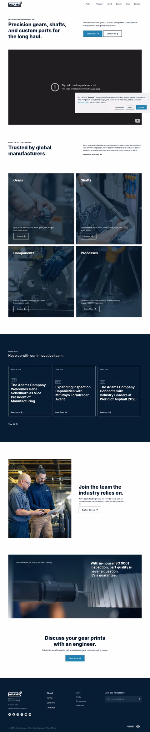 The-Adams-Company Homepage 1440px