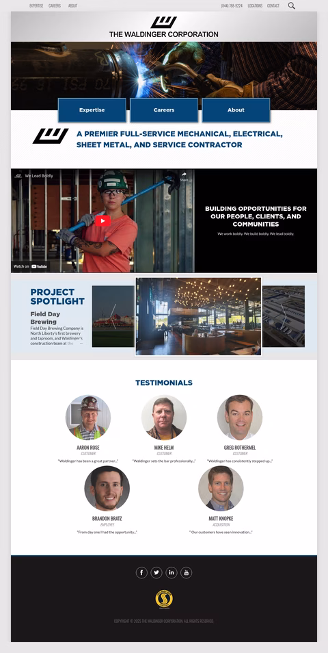 The-Waldinger-Corporation Homepage 1440px