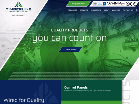 Timberline-Manufacturing Homepage 1440px
