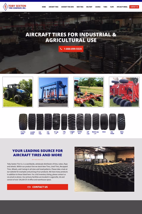 Toby-Sexton-Tire-Company Homepage 1440px