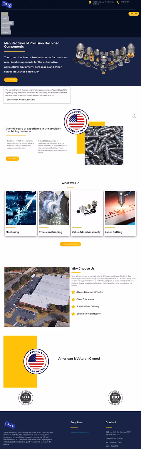 Torco Homepage 1440px