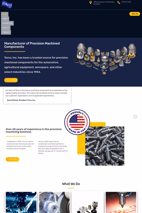 Torco Homepage 1440px