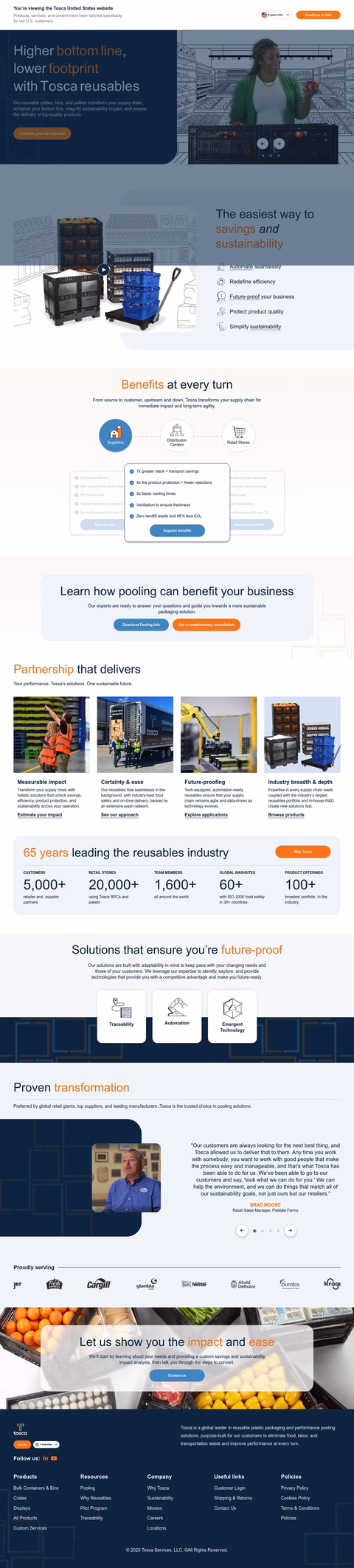 Tosca Homepage 1440px