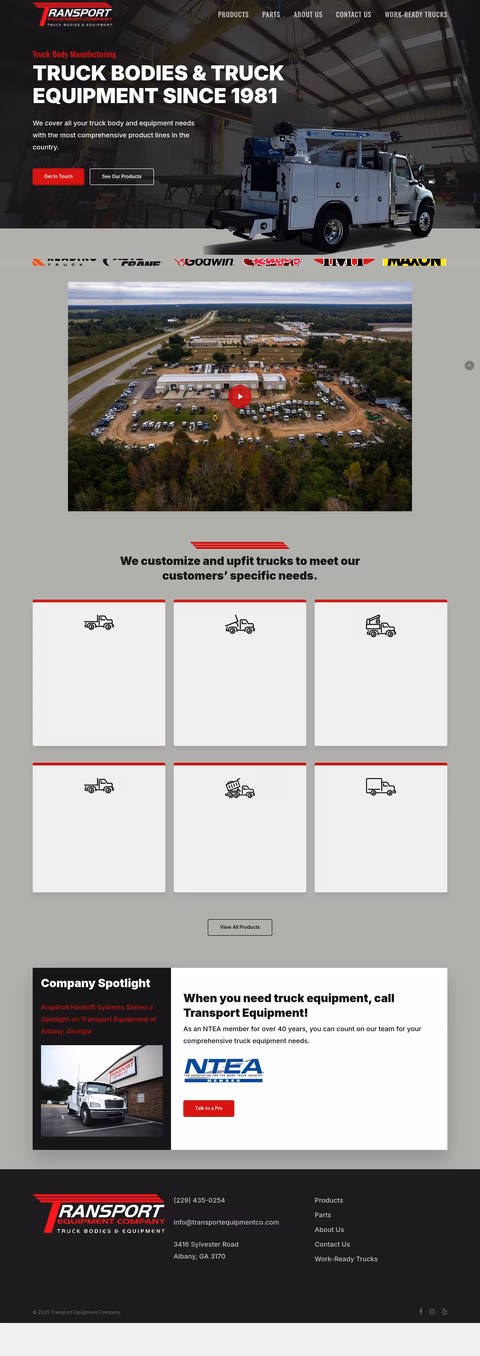 Transport-Equipment-Company Homepage 1440px