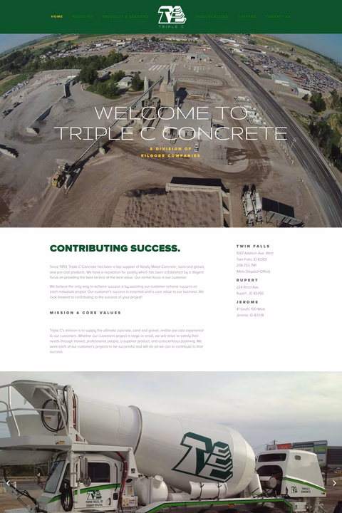 Triple-C-Concrete Homepage 1440px