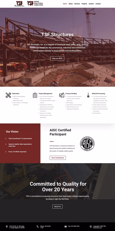 Tsf-Structures Homepage 1440px