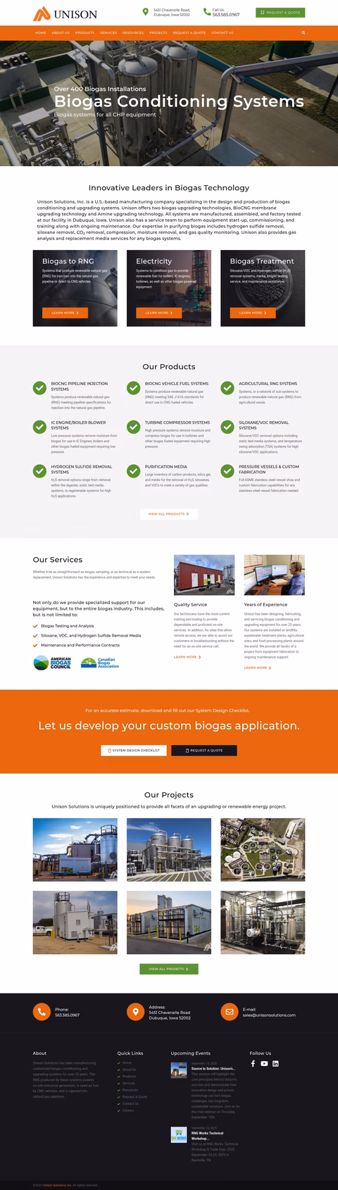 Unison-Solutions Homepage 1440px