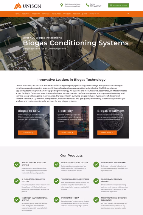 Unison-Solutions Homepage 1440px